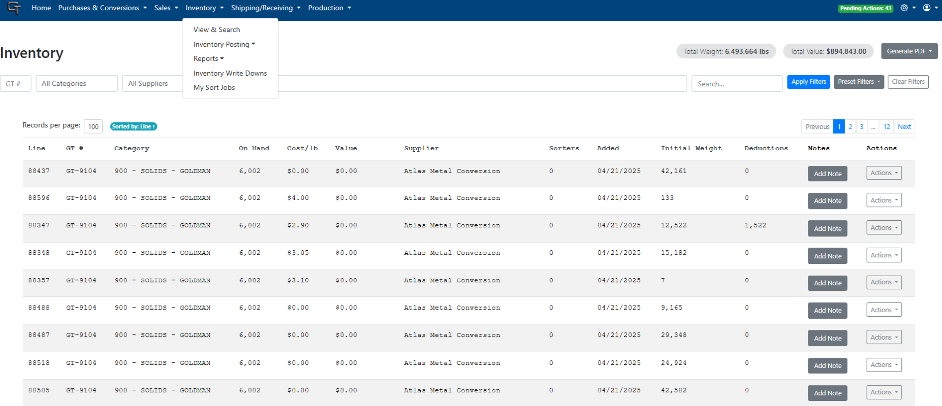 TiSmart Inventory Management